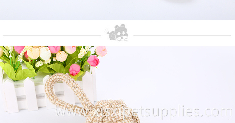 wholesale figure 8 cotton braided ball pet dog toy